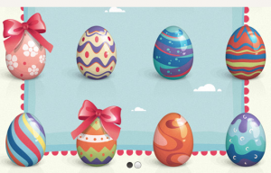 Modern Easter Eggs Vectors