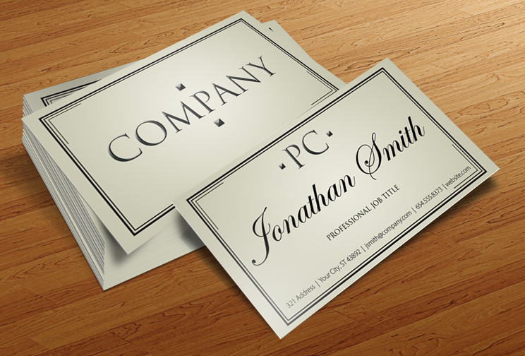 professsional cigar store business card design