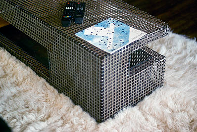 Grid Metal Coffee Table by Taylor Donsker Designs