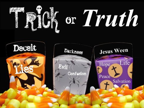 Trick or Truth Christian Halloween Banner