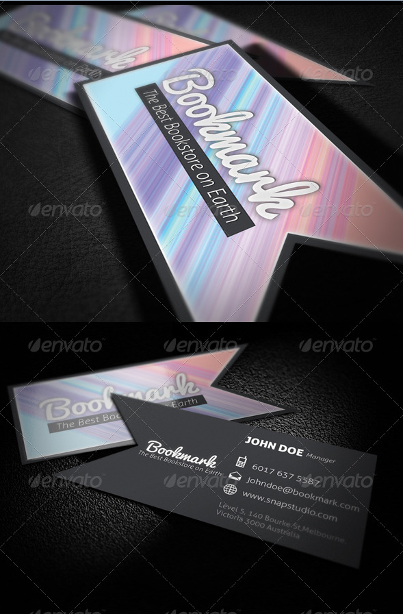 Bookmark Business Card Template