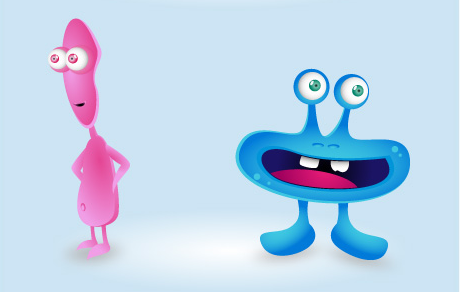 Cute Halloween Monster Vectors