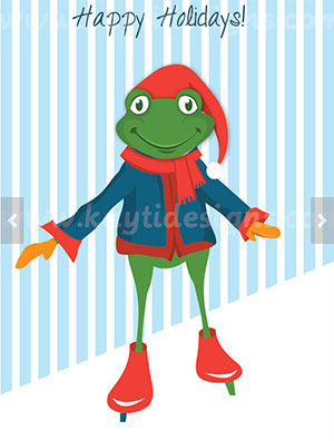 Ice-skating-frog-holiday-greeting-card-by-Kayti-Welsh