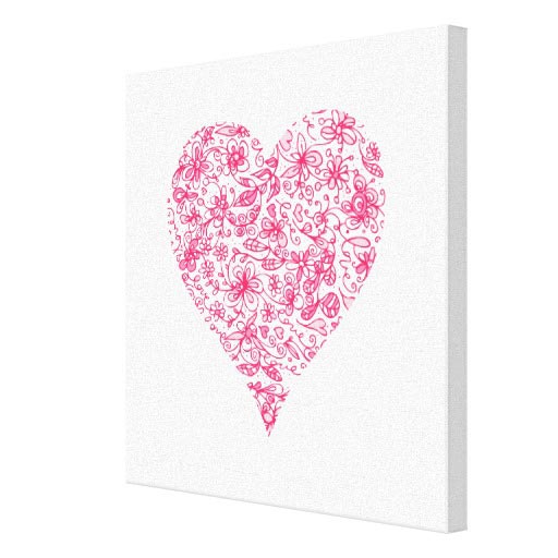 Floral-Heart-Valentine's-Day-Artist-Canvas