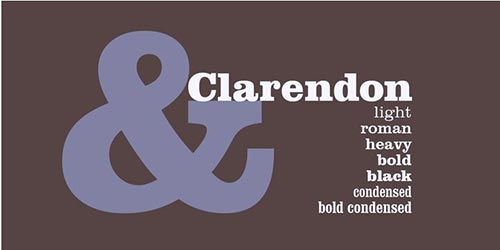 Clarendon-typeface