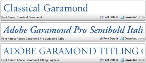 Garamond-class-print-design-font