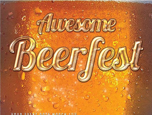 Beerfest flyer template