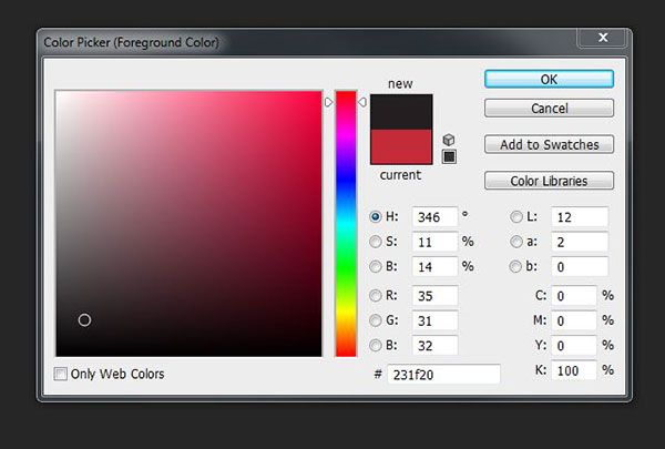 How to change CMYK values in Photoshop