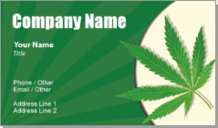 Pot shop business cards